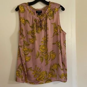 Pink and yellow flower top. Liz Claiborne career size xxl